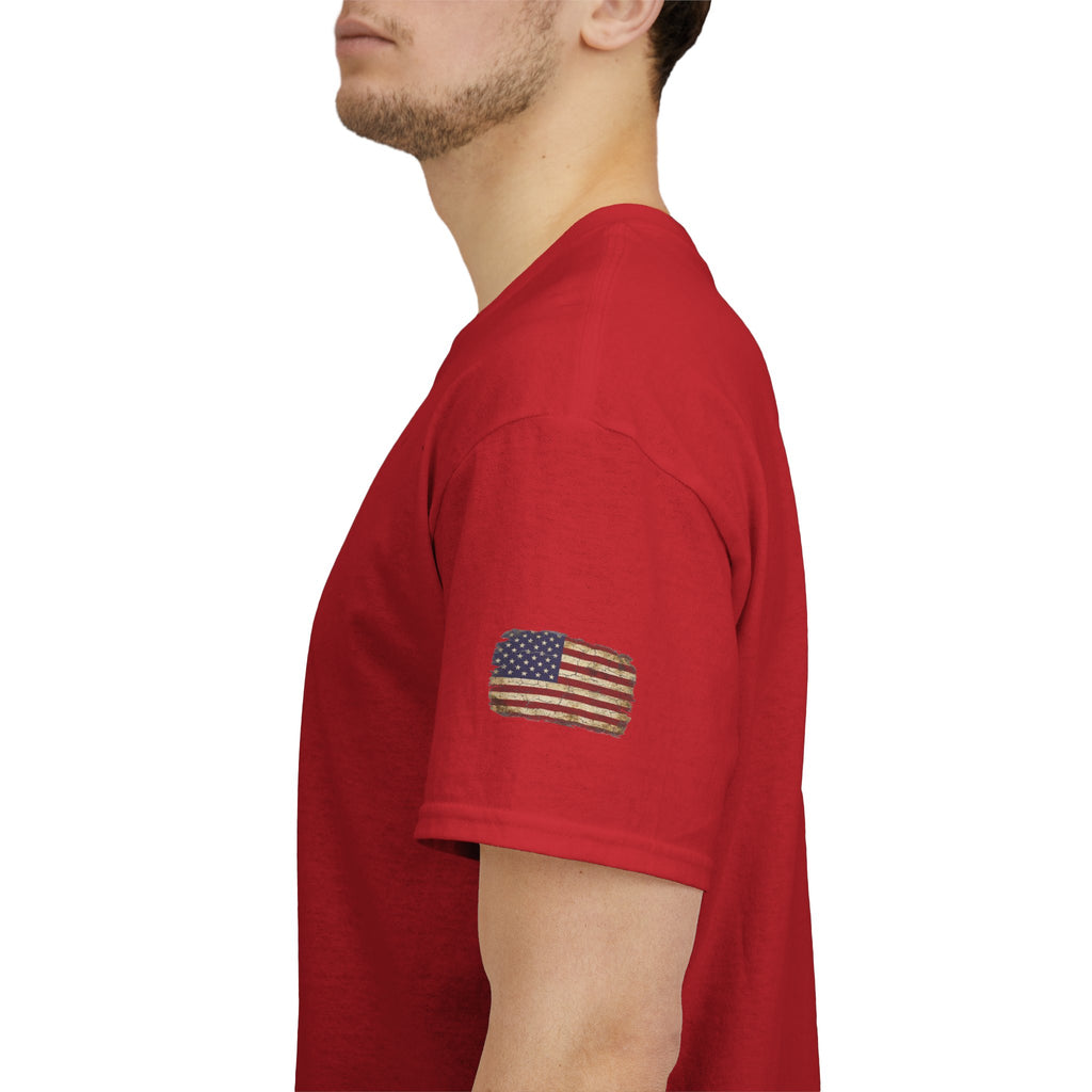 Patriotic Eagle American Flag T-Shirt — USA 1776 Military Tribute Tee