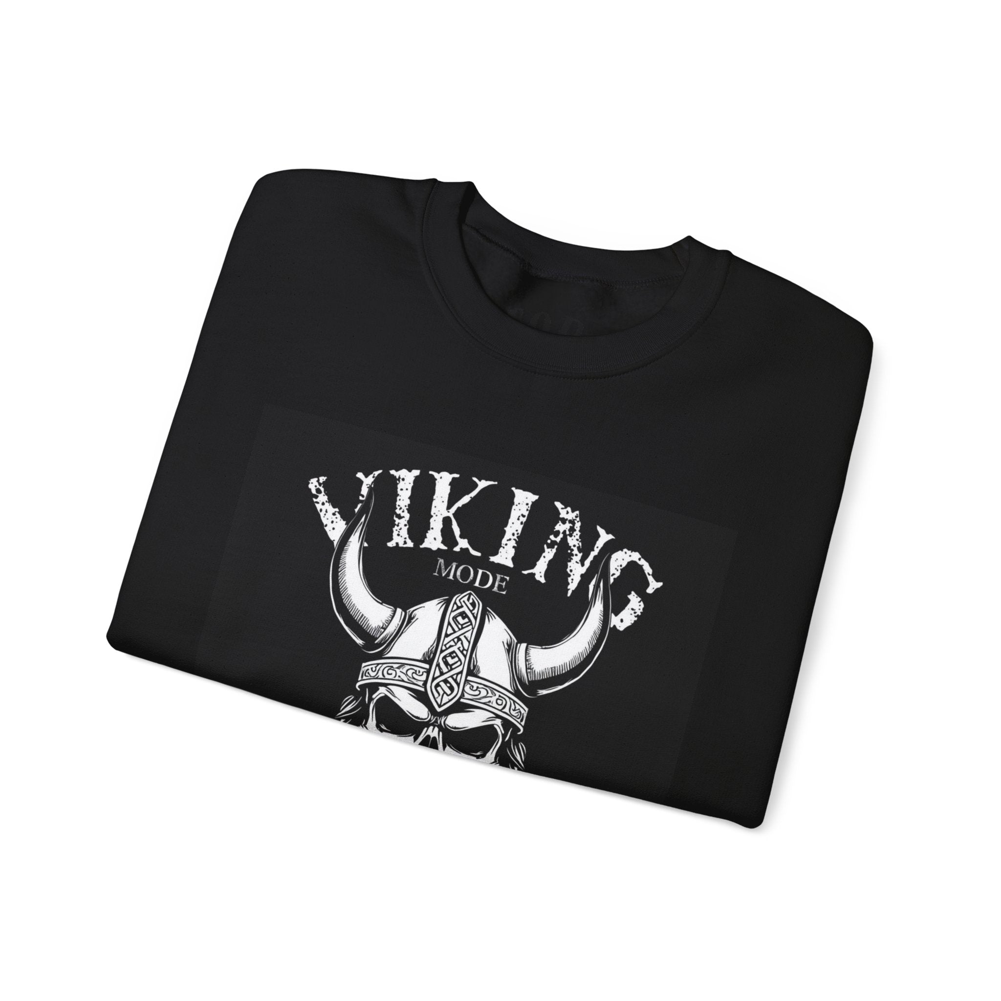 Viking Skull Helmet graphic Sweatshirt | Norse Viking Design
