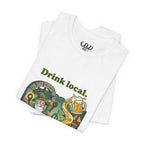 Drink local, Drink well T-Shirt | St. Patrick's Day Wizard beer design