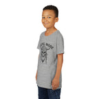 Viking Mode Youth T‑Shirt — Skull Horned Helmet Graphic Tee for Kids