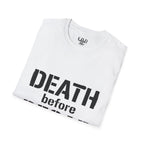 Death Before Decaf T-Shirt — Funny Coffee Lover Tee