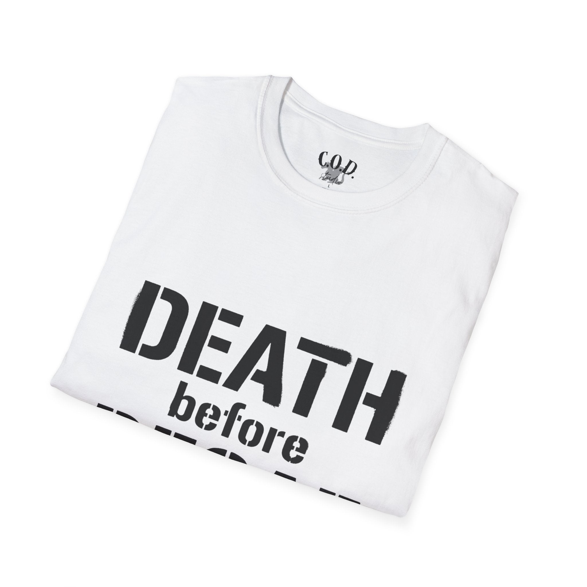 Death Before Decaf T-Shirt — Funny Coffee Lover Tee
