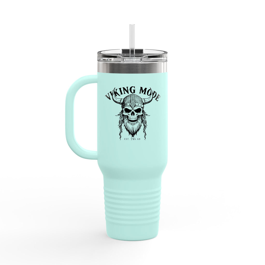 Viking Mode Skull helmet travel mug | 40oz insulated travel mug