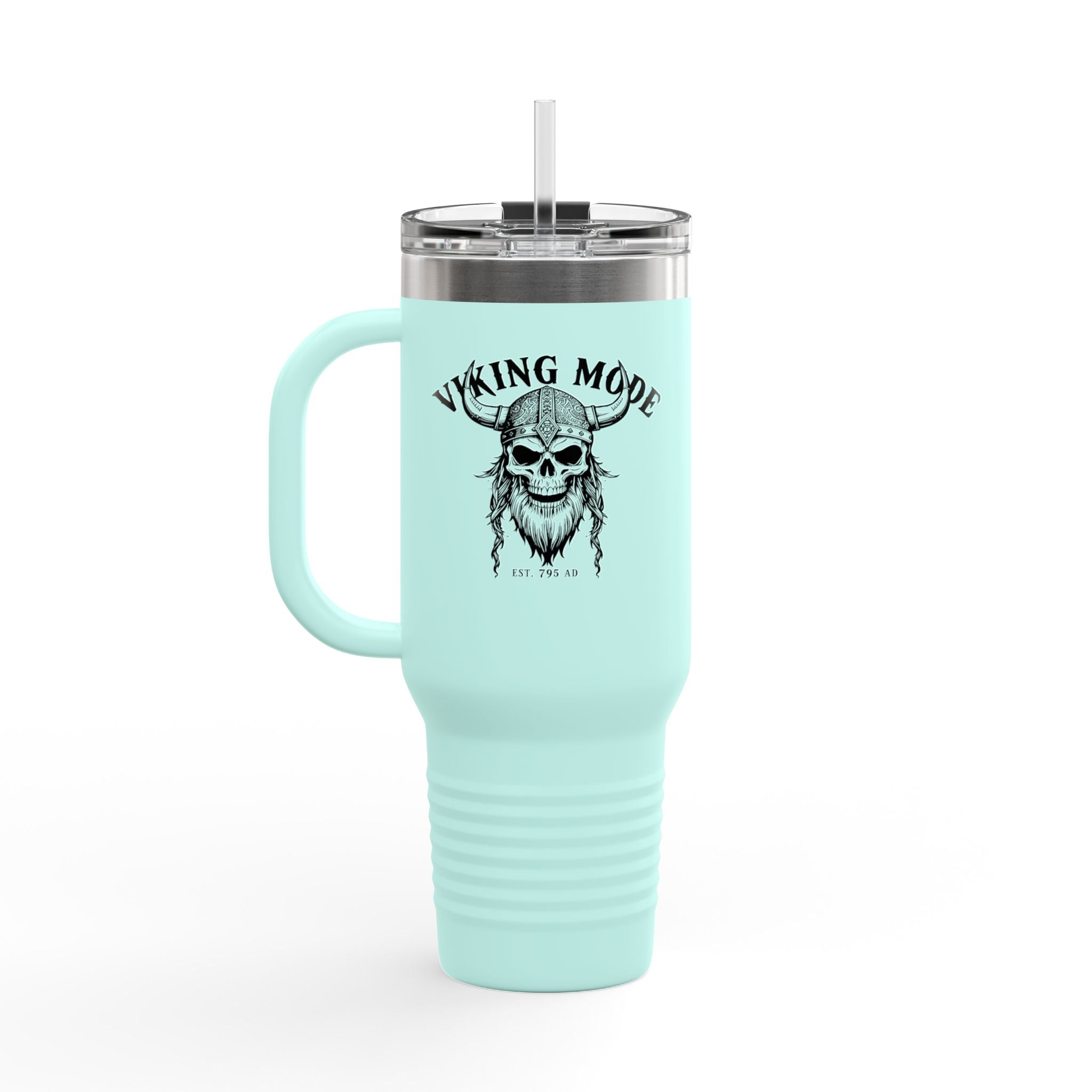 Viking Mode Skull helmet travel mug | 40oz insulated travel mug