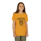 Viking Mode Youth T‑Shirt — Skull Horned Helmet Graphic Tee for Kids