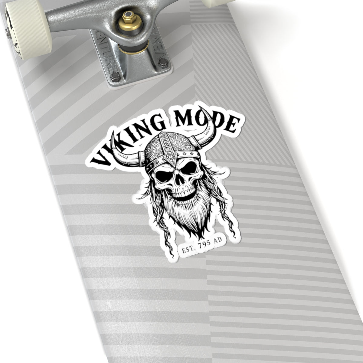 Viking Mode Skull Helmet Sticker | Kiss-Cut Viking Decal