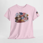 Patriotic Eagle American Flag T-Shirt — USA 1776 Military Tribute Tee