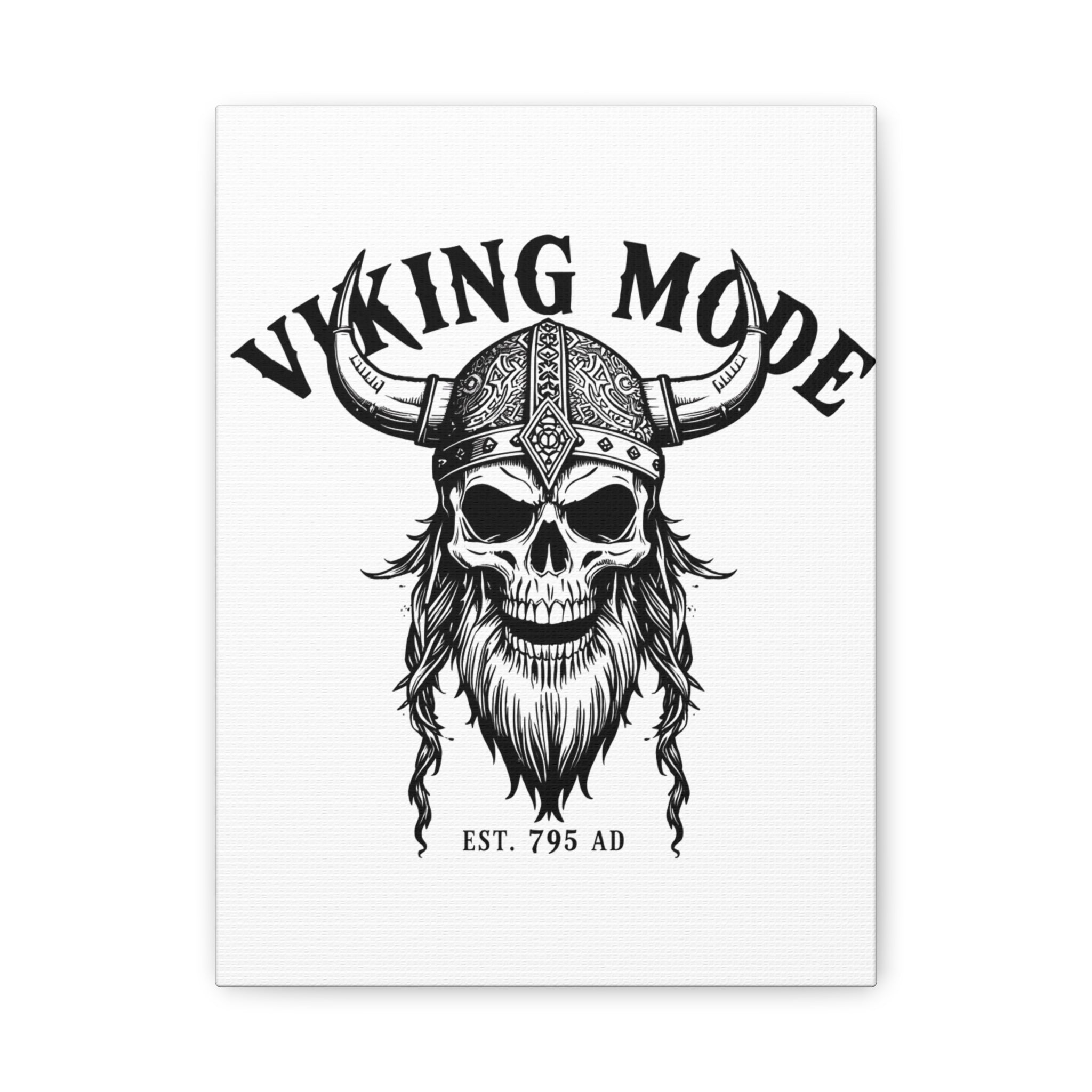 Viking Mode Skull Helmet Matte Canvas