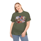 Patriotic Eagle American Flag T-Shirt — USA 1776 Military Tribute Tee