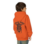Viking Mode Skull with Horned Helmet Hoodie | Youth Hoodie