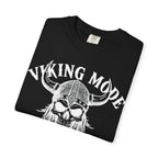Viking Mode T-Shirt — Skull Viking Helmet Graphic Tee