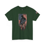 Patriotic Soldier Silhouette Tee — American Flag Military Veteran T-Shirt