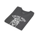 Viking Mode Youth T‑Shirt — Skull Horned Helmet Graphic Tee for Kids