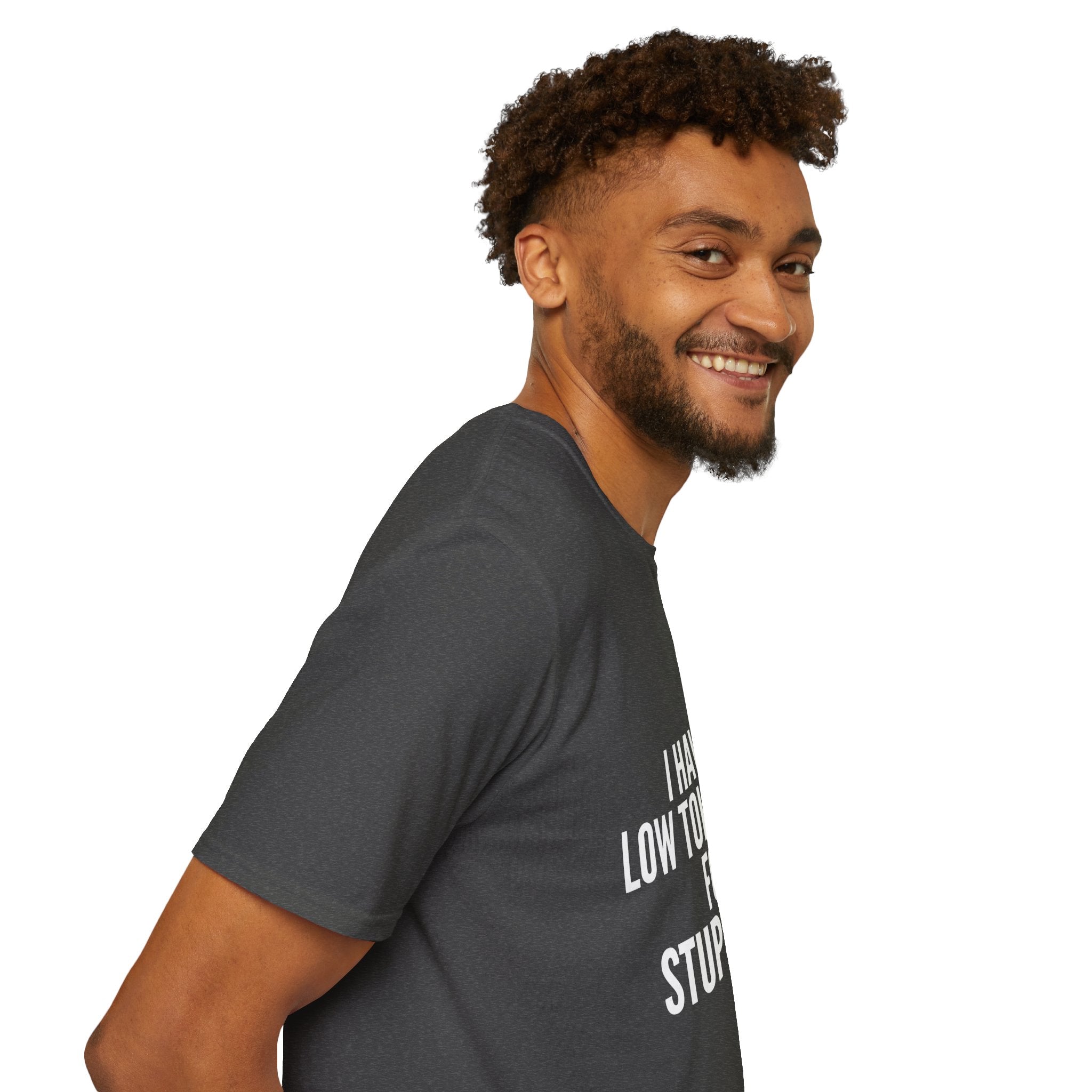 Graphic T-Shirt — "I Have a Low Tolerance for Stupidity" Bold Statement Tee