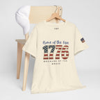 1776 American Flag Tee — "Home of the Free, Because of the Brave" Patriotic T-Shirt