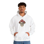Mushroom Skull Hoodie — Gothic Mushroom Graveyard RIP Pullover