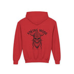 Viking Mode Skull with Horned Helmet Hoodie | Youth Hoodie