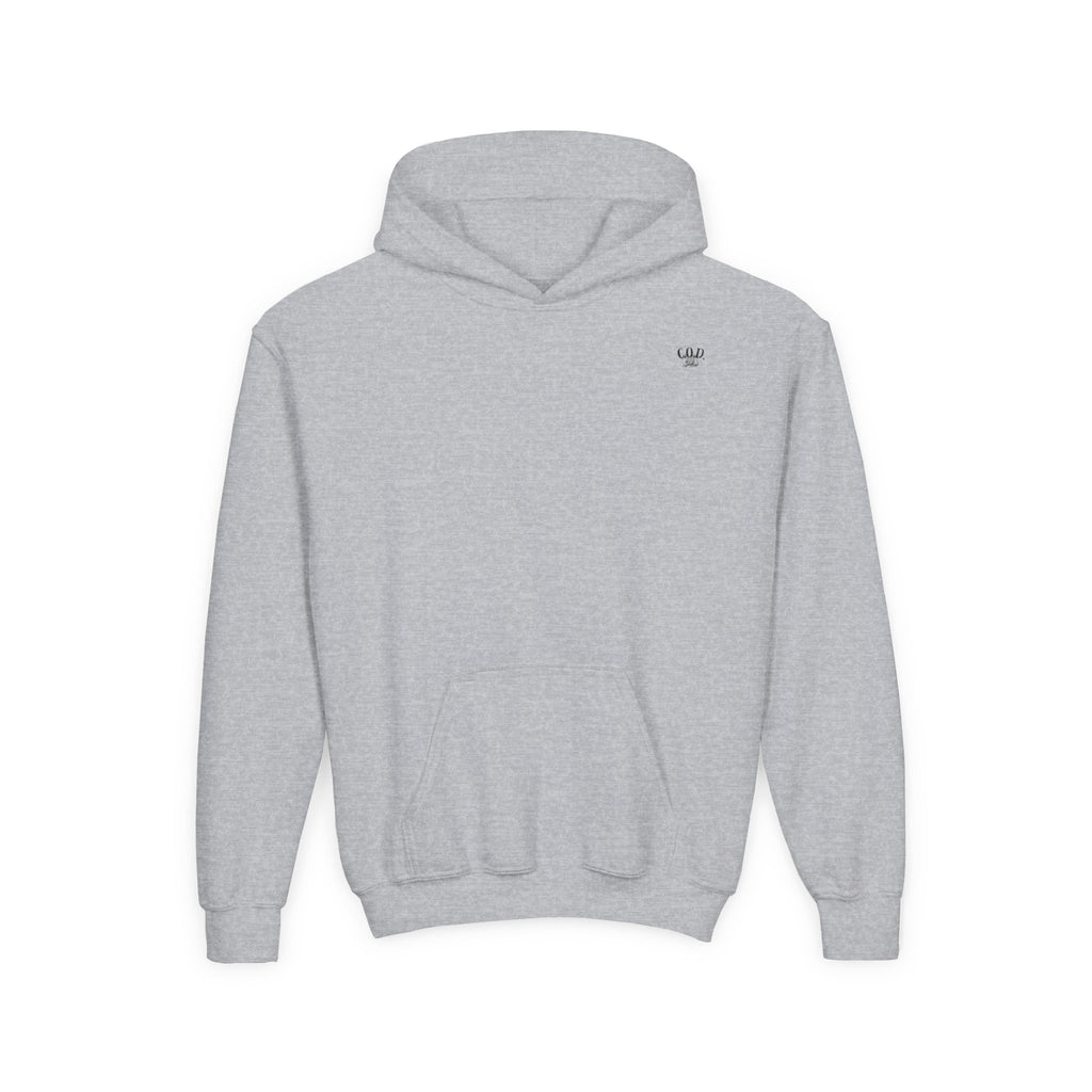 Viking Mode Skull with Horned Helmet Hoodie | Youth Hoodie