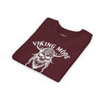 Viking Mode Youth T‑Shirt — Skull Horned Helmet Graphic Tee for Kids