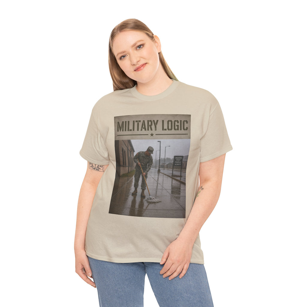 Military Logic T-Shirt — Vintage Military Humor Tee