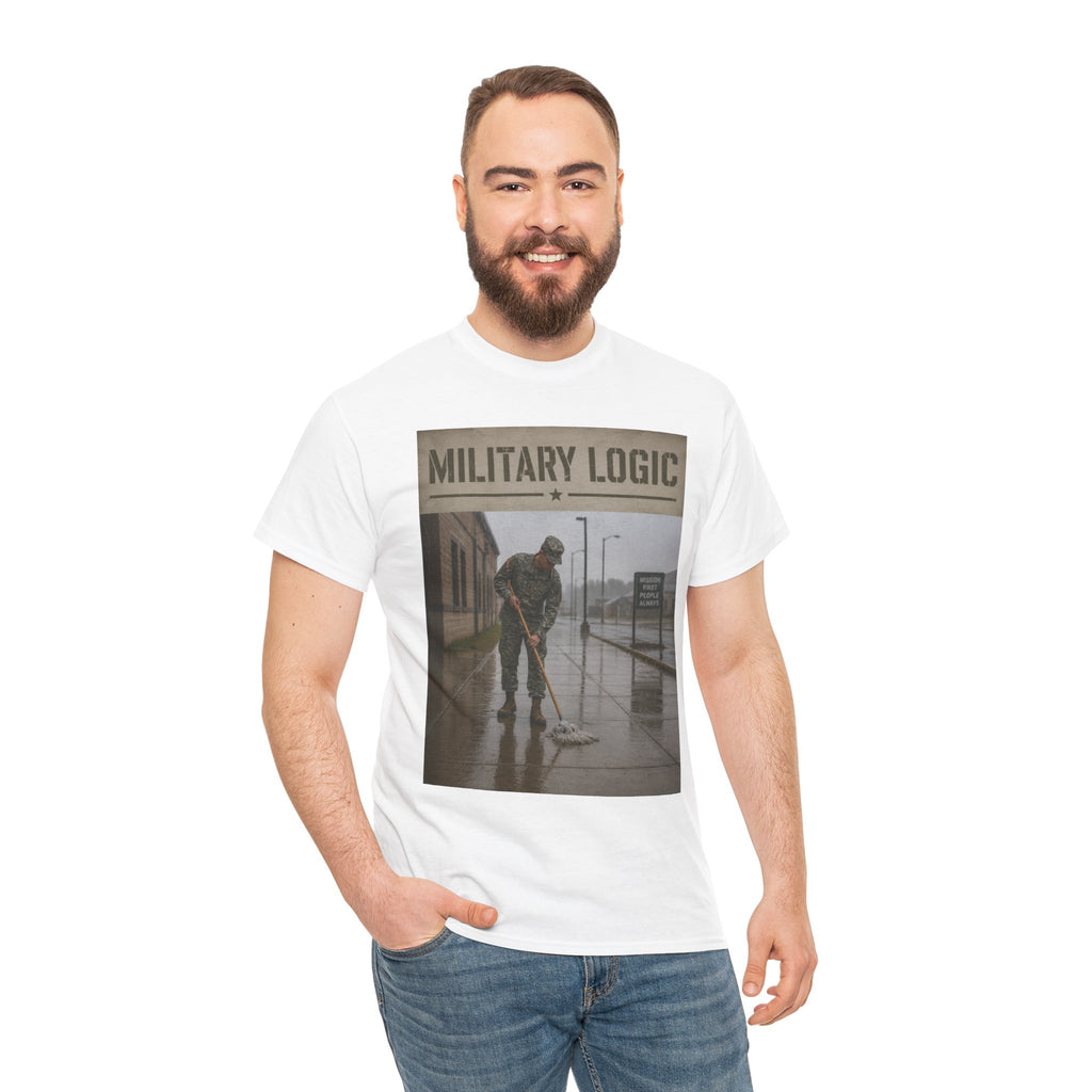 Military Logic T-Shirt — Vintage Military Humor Tee