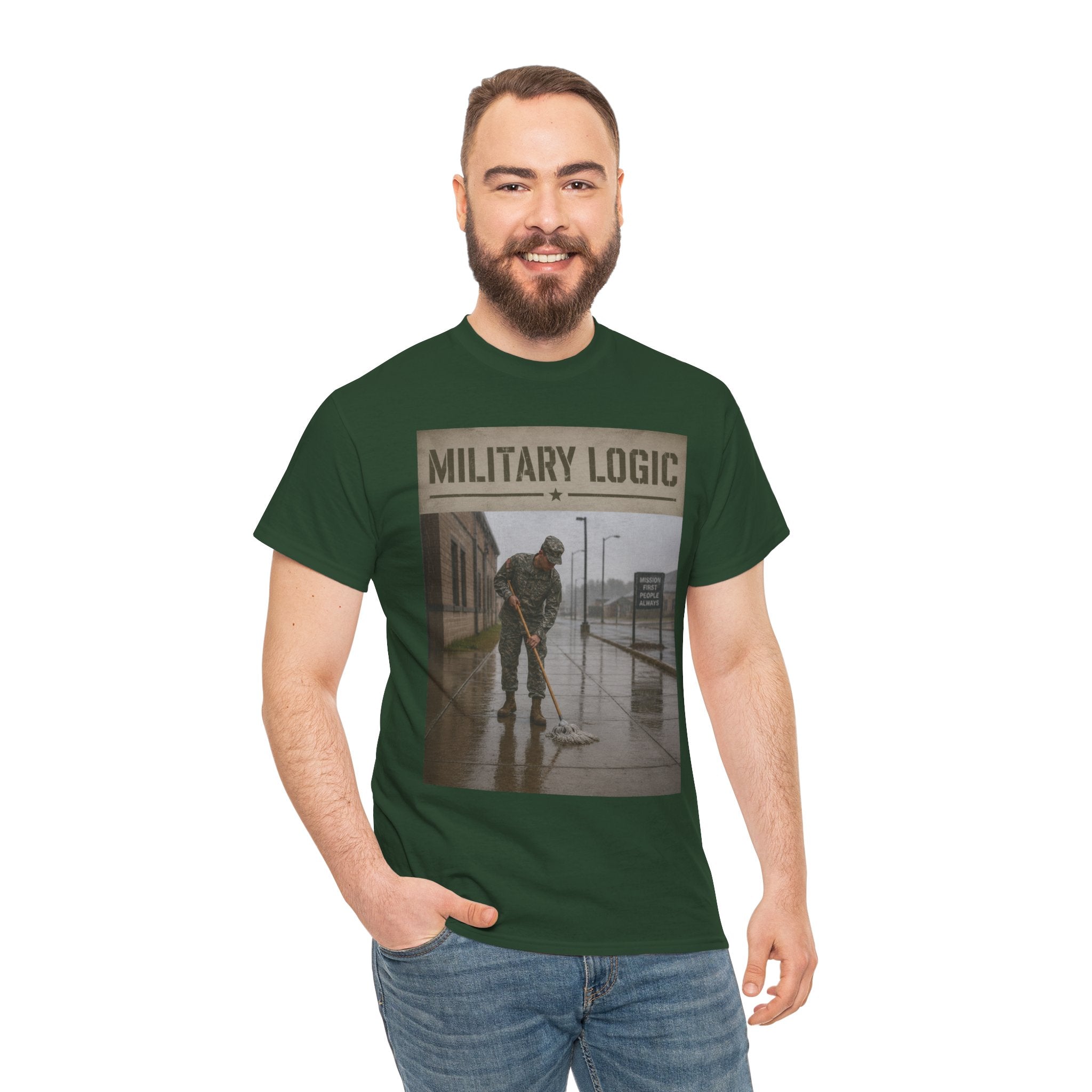 Military Logic T-Shirt — Vintage Military Humor Tee