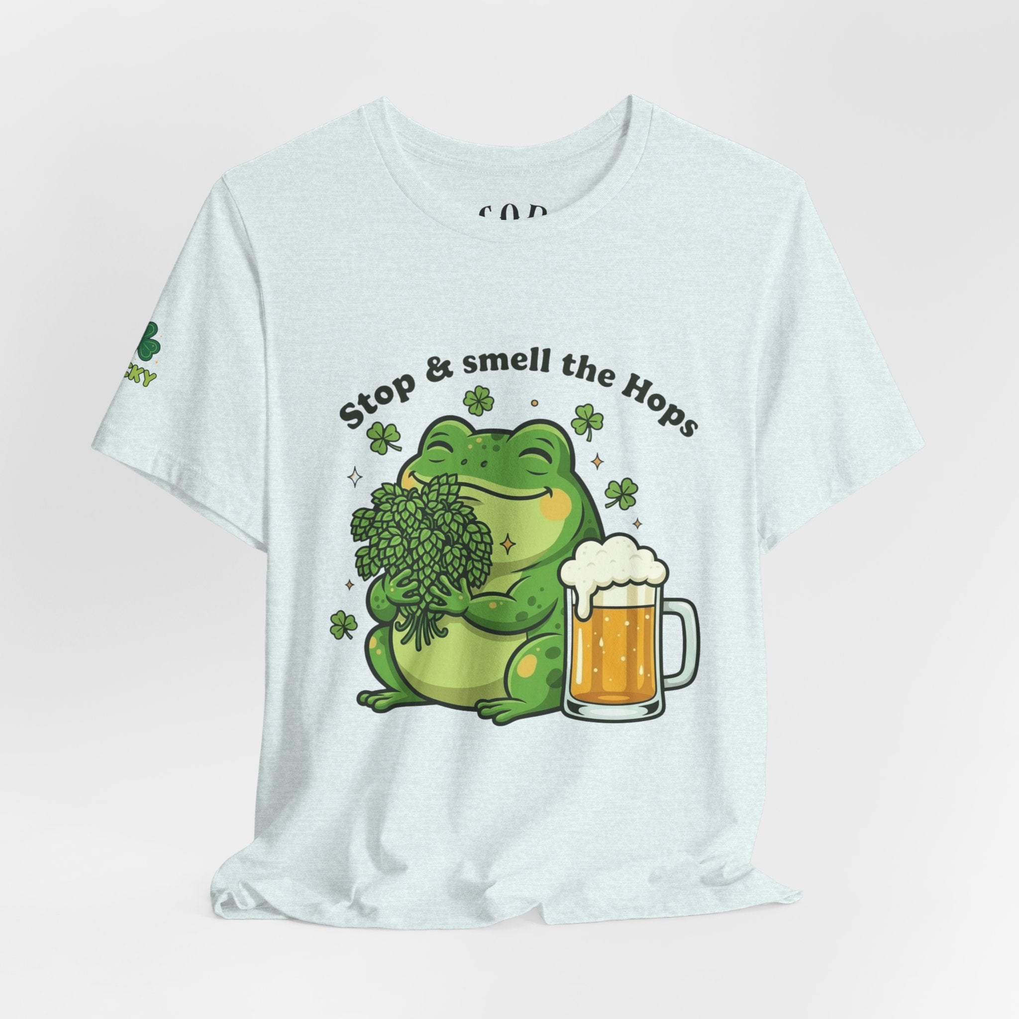 Stop & Smell the Hops Frog T-Shirt | Beer Brewing Graphic Tee