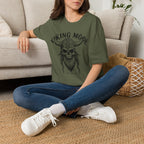 Viking Mode T-Shirt — Skull Horned Helmet Graphic