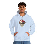 Mushroom Skull Hoodie — Gothic Mushroom Graveyard RIP Pullover