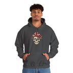 Mushroom Skull Hoodie — Gothic Mushroom Graveyard RIP Pullover
