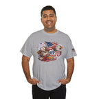 Patriotic Eagle American Flag T-Shirt — USA 1776 Military Tribute Tee