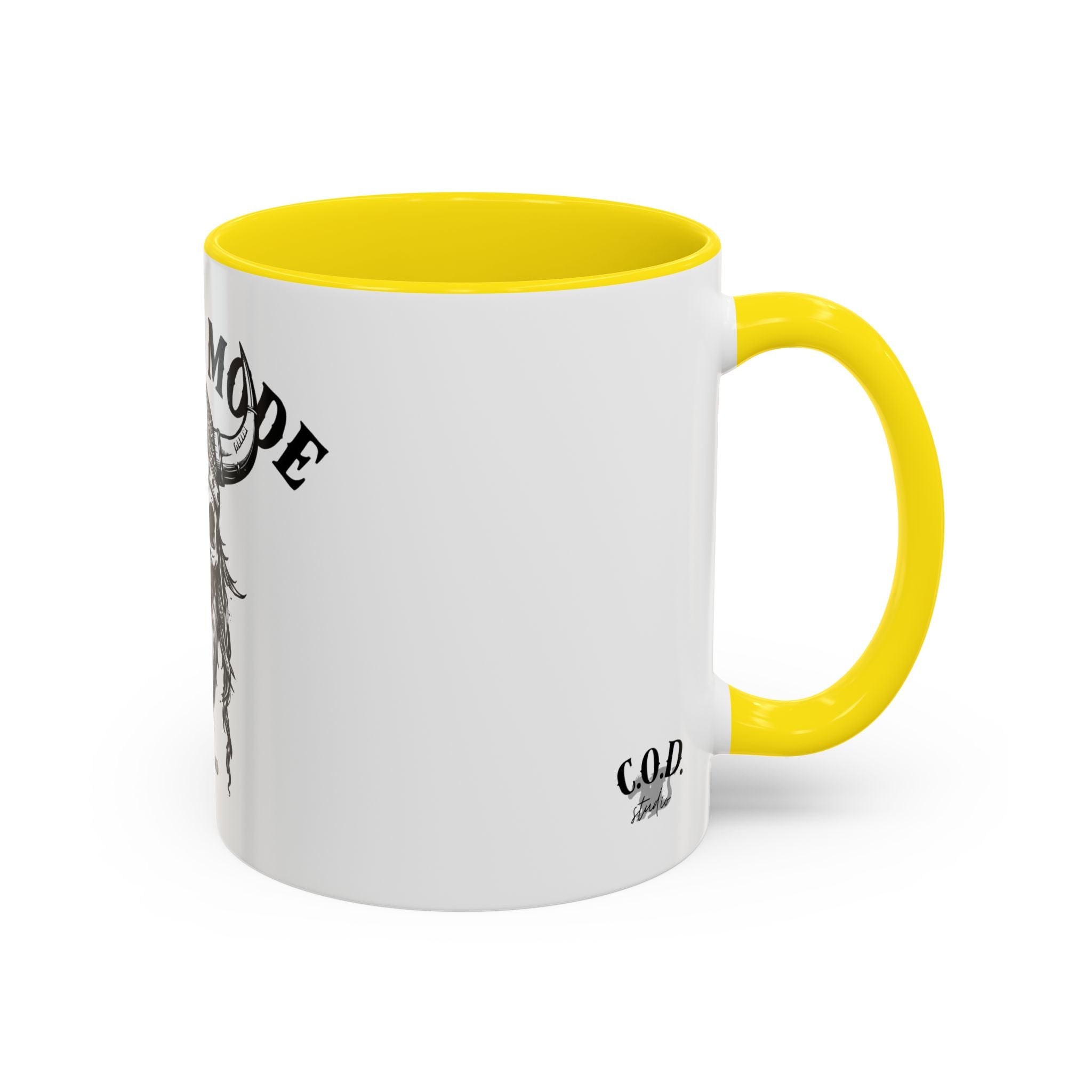 Viking Mode Skull Viking Mug | Accent Coffee Mug 11oz 15oz