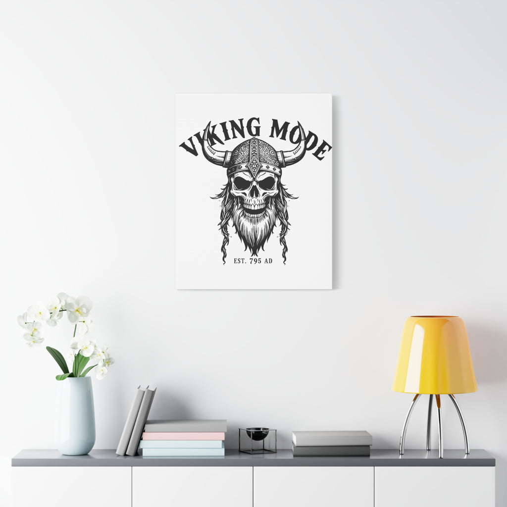 Viking Mode Skull Helmet Matte Canvas
