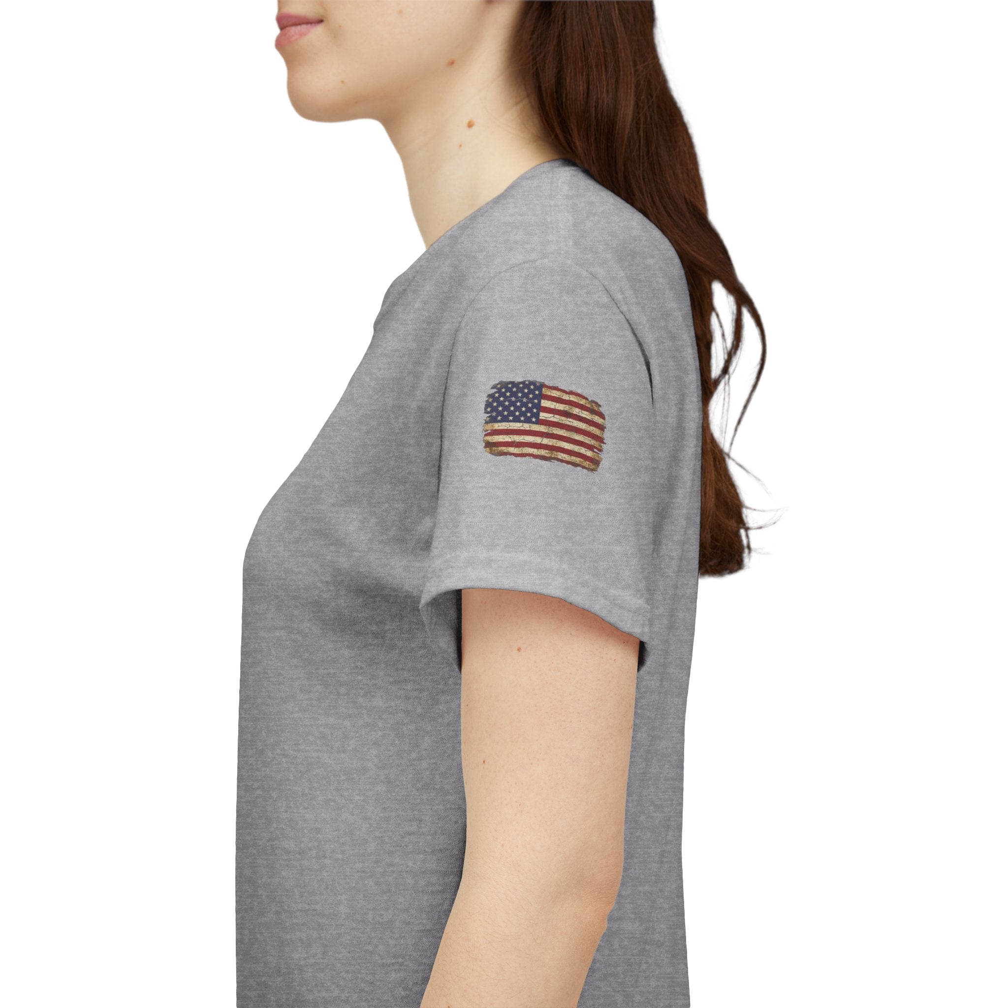 American Flag Kiss T‑Shirt – Patriotic USA Lip Print Tee for 4th of July