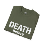 Death Before Decaf T-Shirt — Funny Coffee Lover Tee