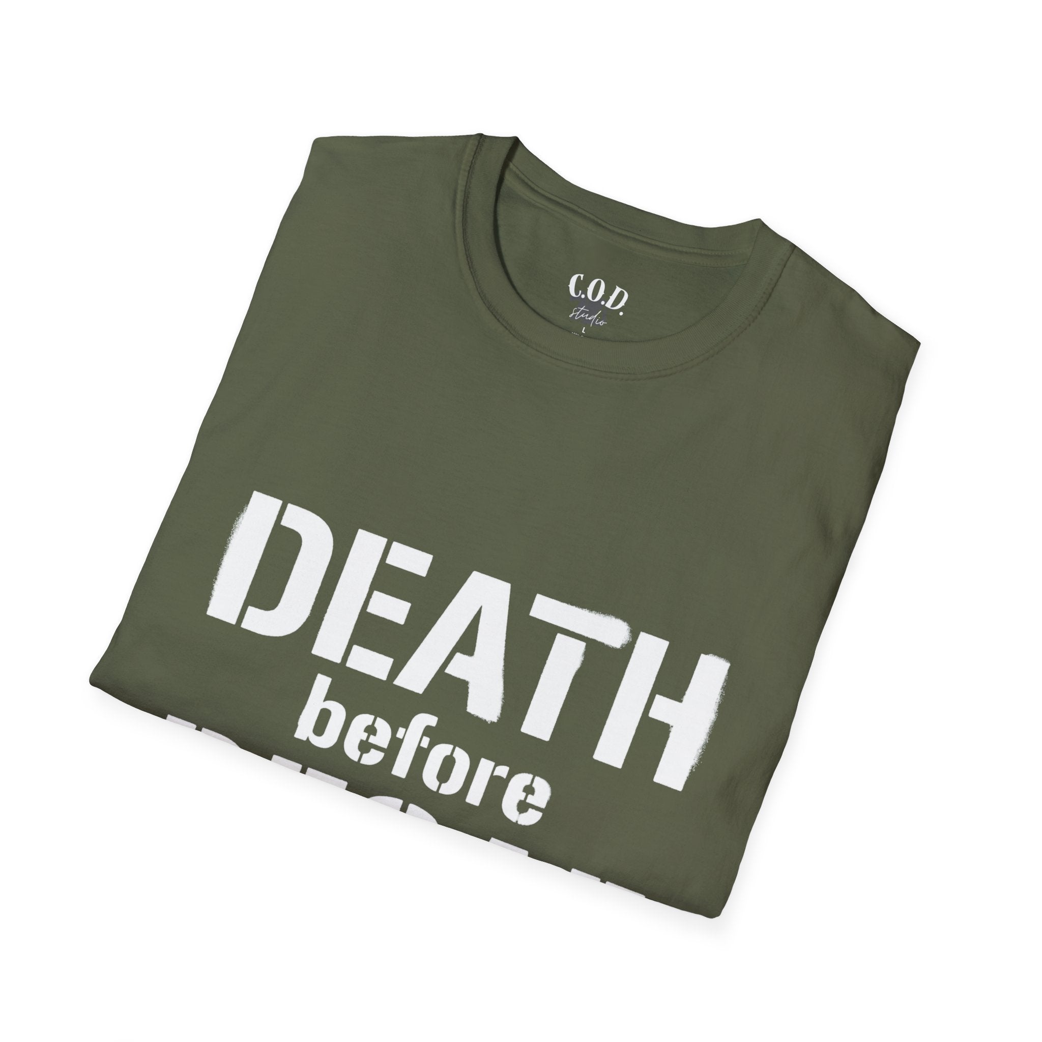 Death Before Decaf T-Shirt — Funny Coffee Lover Tee