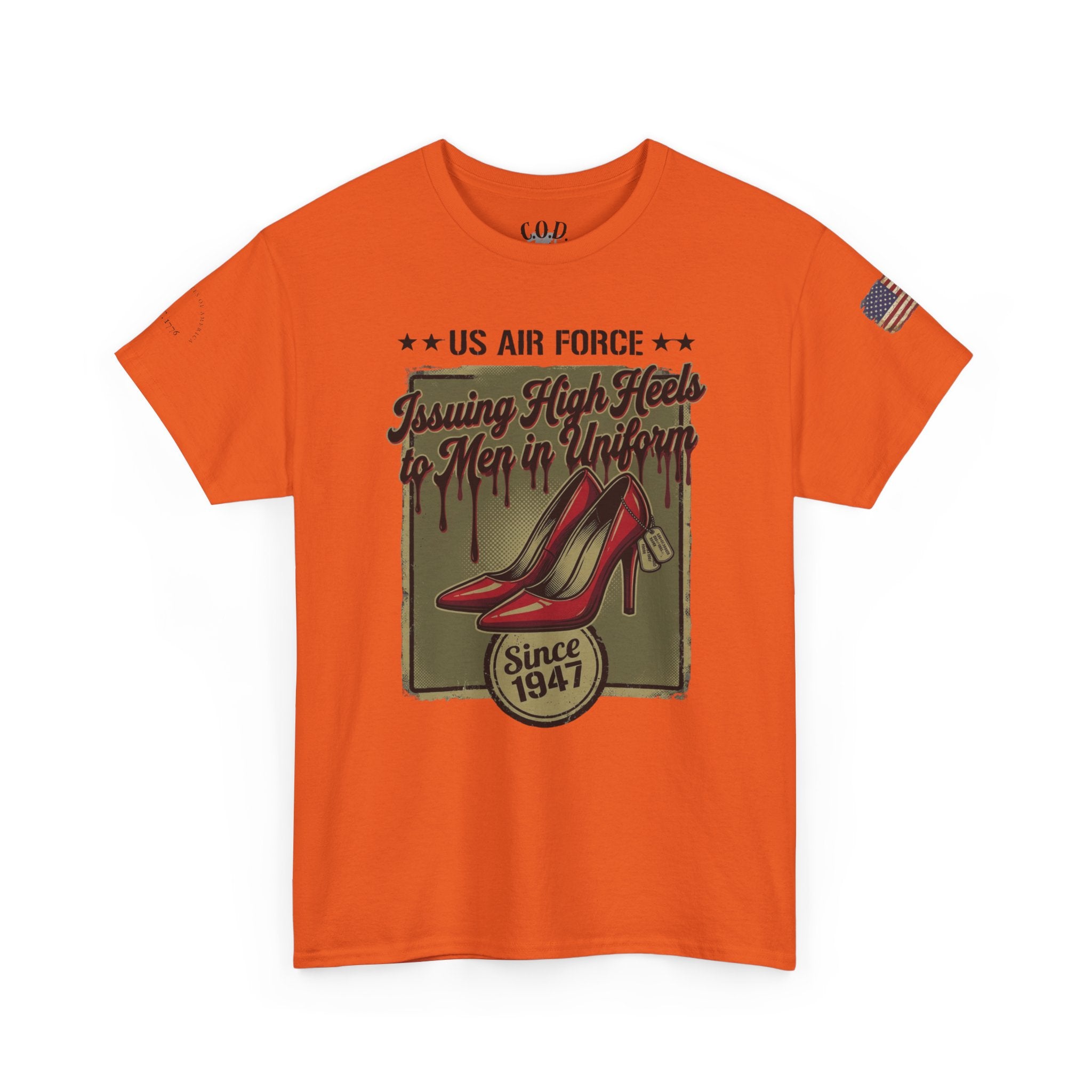 US Air Force 'Issuing High Heels' Graphic T-Shirt