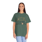 T-Shirt — “I Get My Popcorn From The Apricot Tree” Script Graphic Tee | Hymns | LDS |