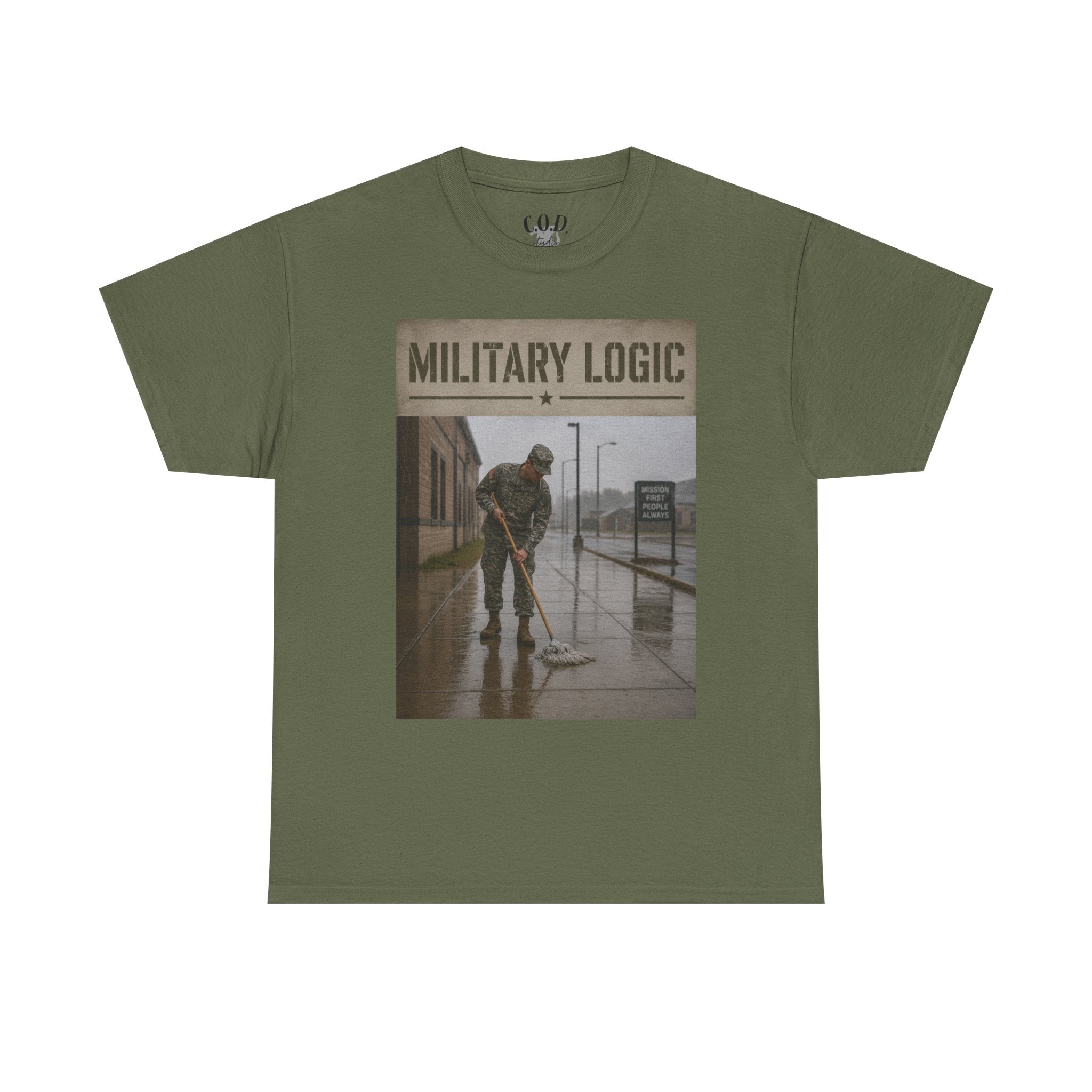 Military Logic T-Shirt — Vintage Military Humor Tee