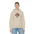 Mushroom Skull Hoodie — Gothic Mushroom Graveyard RIP Pullover