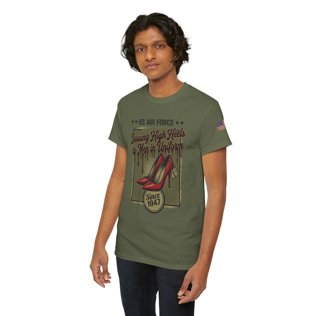 US Air Force 'Issuing High Heels' Graphic T-Shirt