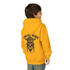 Viking Mode Skull with Horned Helmet Hoodie | Youth Hoodie