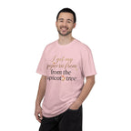 T-Shirt — “I Get My Popcorn From The Apricot Tree” Script Graphic Tee | Hymns | LDS |