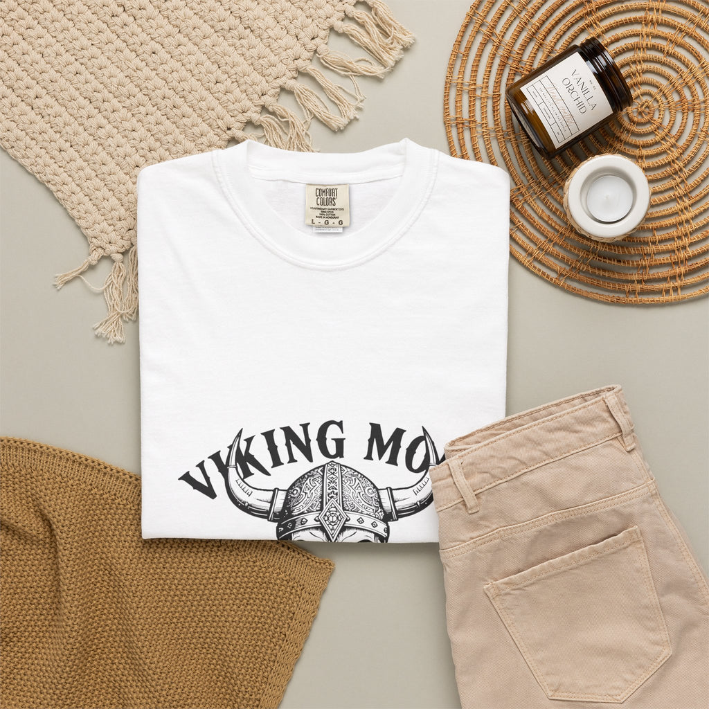 Viking Mode Skull Viking T-shirt | Norse Helmet Skull Graphic Tee