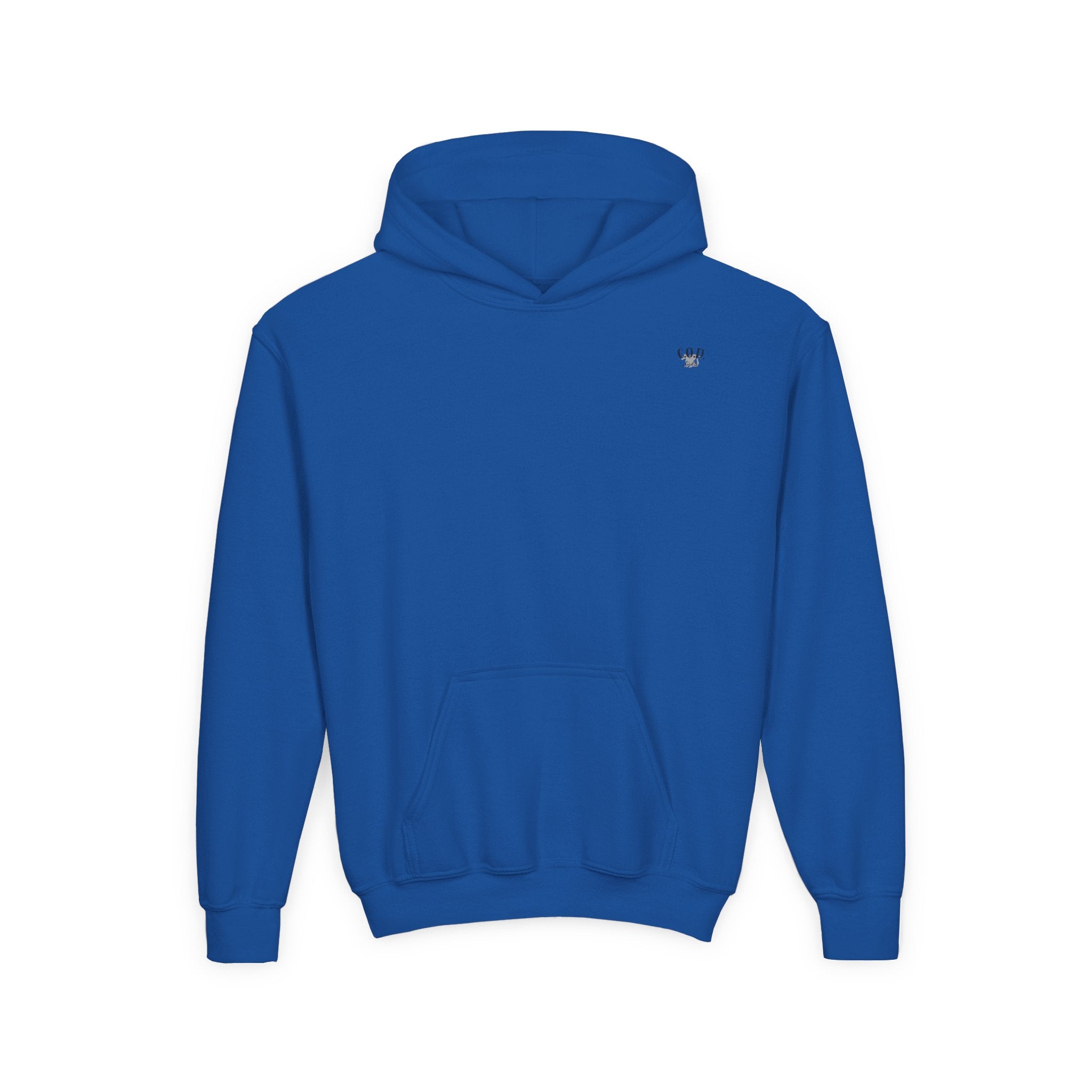 Viking Mode Skull with Horned Helmet Hoodie | Youth Hoodie