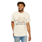T-Shirt — “I Get My Popcorn From The Apricot Tree” Script Graphic Tee | Hymns | LDS |