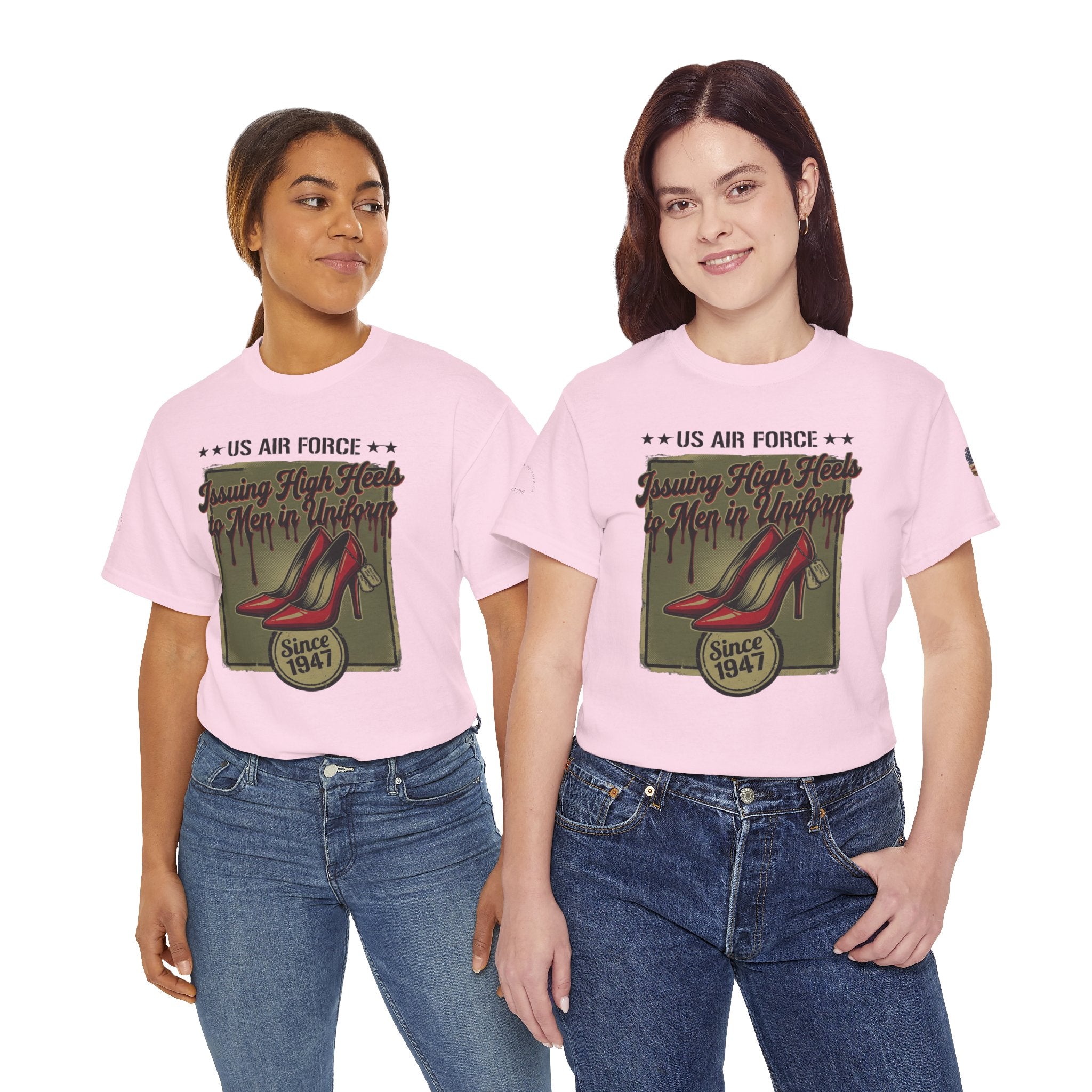 US Air Force 'Issuing High Heels' Graphic T-Shirt