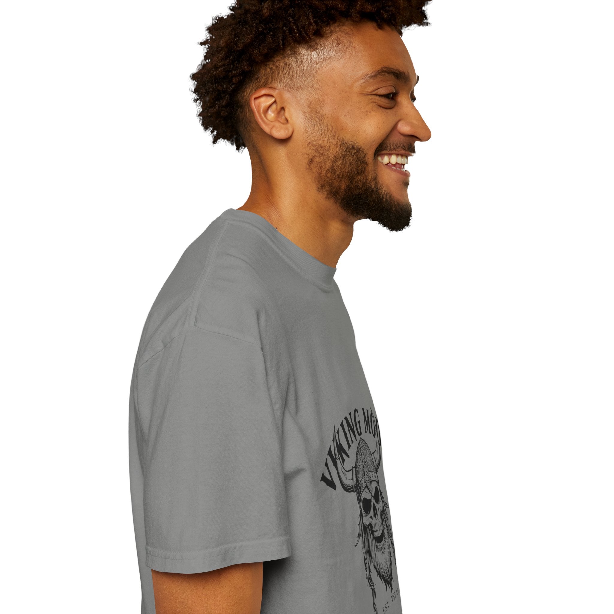 Viking Mode Skull Viking T-shirt | Norse Helmet Skull Graphic Tee