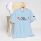 Marines Crayon Tee — “It’s okay, we can’t spell it either” Military Humor T-Shirt