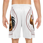 Rooster Hustle Basketball Shorts – Muscle Rooster Graphic AOP Athletic Shorts